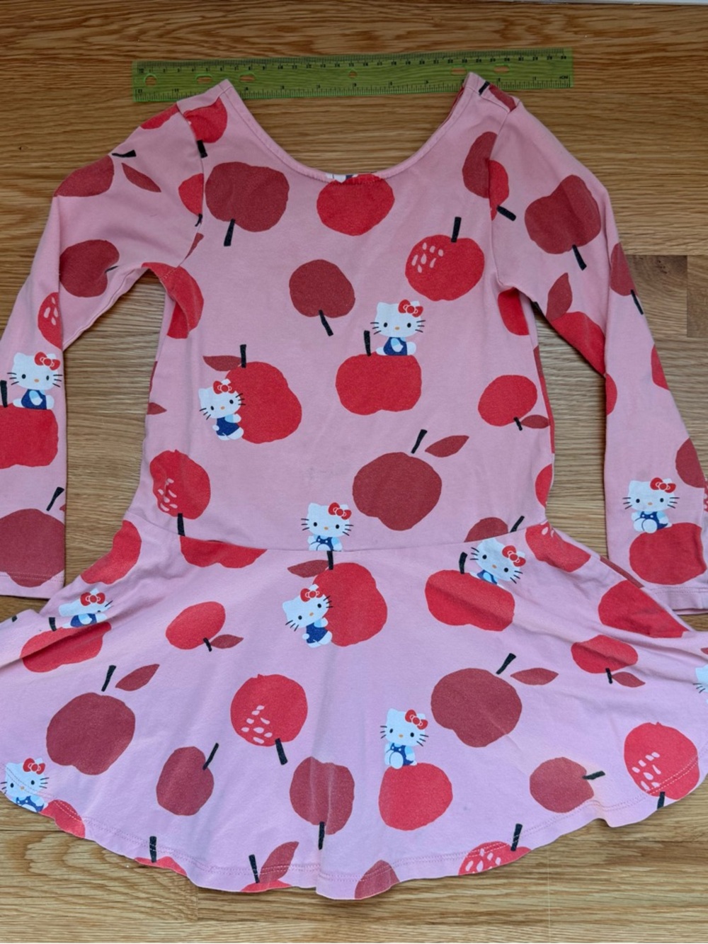Hello Kitty Tea Collection Pink Apple Print Twirl Dress (size 5)